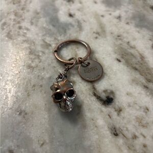 Alexander McQueen Bronze Skull Keychain